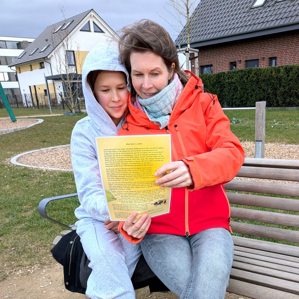 Vorlesen auf der Geschichtenbank
